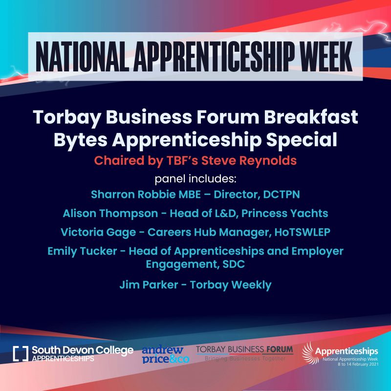 South Devon College - National Apprenticeship Week Torbay poster